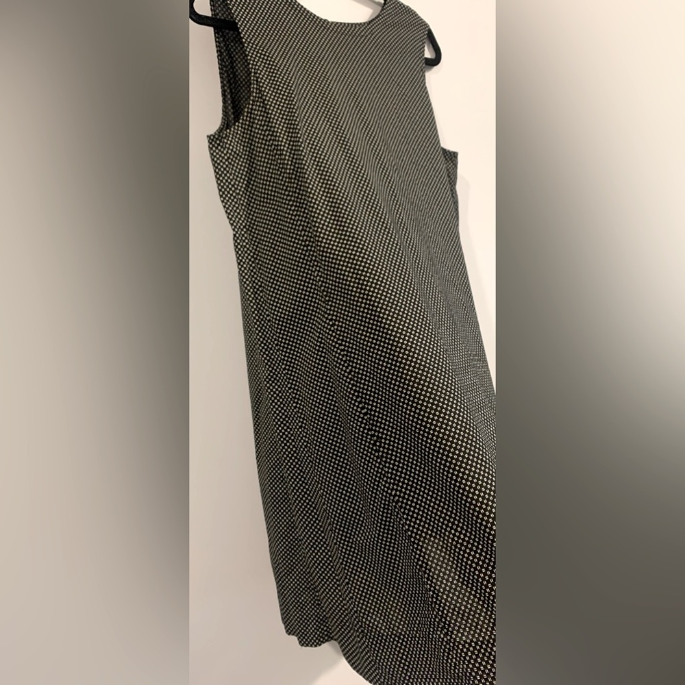 Excellent Condition, Eileen Fisher- Black/White Dress w/ Pockets, Sz Medium - Picture 2 of 12
